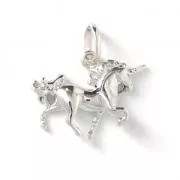 Breloque Licorne 20 mm en Argent 925 x1
