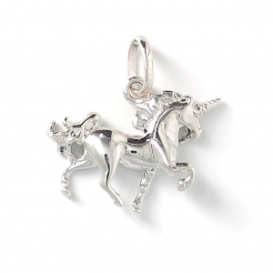 Breloque Licorne 20 mm en Argent 925 x1