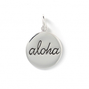 Pendentif Aloha 23 mm en Argent 925 x1