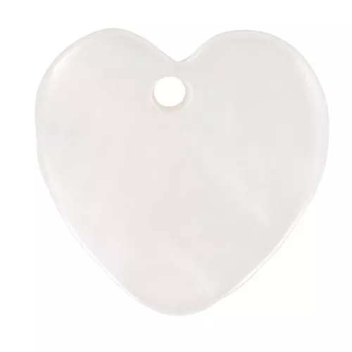 Sequins coeur Nacre 12 mm x10