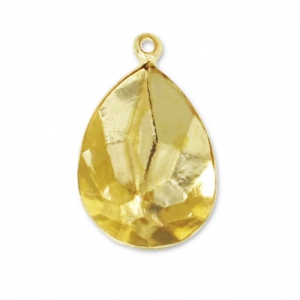 Serti pendentif à coller pour cabochon PureCrystal 4320 14x10 mm - Doré x1