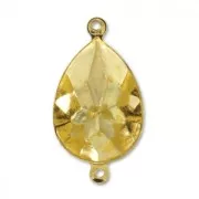 Serti intercalaire à coller pour cabochon PureCrystal 4320 14x10 mm - Doré x1