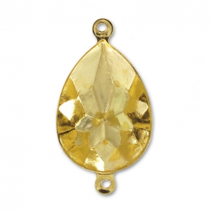 Serti intercalaire à coller pour cabochon PureCrystal 4320 14x10 mm - Doré x1