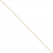 Chaîne maille Forçat 1,3 mm en Gold filled (or laminé)  x 50cm