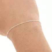 Chaîne maille Forçat 1,3 mm en Argent 925 x 1 m