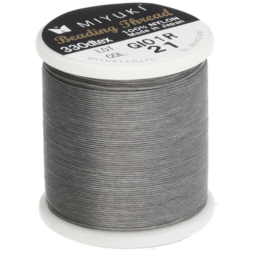 Fil Miyuki Nylon Beading thread B 0.25 mm Earl Grey (n°21) x50 m