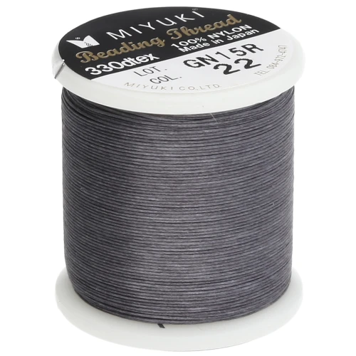 Fil Miyuki Nylon Beading thread B 0.25 mm Smorty Blue (n°22) x50 m