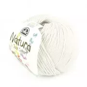 Coton Natura Just Cotton DMC - Pelote coton Ivory (n°02) x 155m