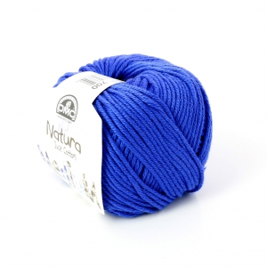 Coton Natura Medium Just Cotton DMC - Pelote coton Bleu Royal (n°700) x 75m