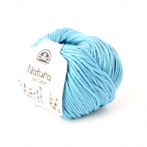 Coton Natura Medium Just Cotton DMC - Pelote coton Bleu Gauloise (n°077) x 75 m