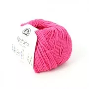 Coton Natura Medium Just Cotton DMC - Pelote coton Rose Fuschia (n°444) x 75m