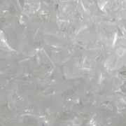 Perles en verre tchèque 2 trous Zoliduo® Right  5x8mm Crystal x20|raw }}
