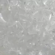 Perles en verre tchèque 2 trous Zoliduo® Right 5x8mm Crystal x20