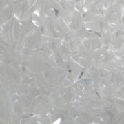 Perles en verre tchèque 2 trous Zoliduo® Left 5x8mm Crystal x20|raw }}