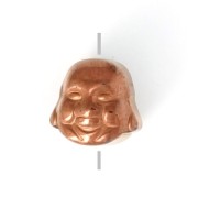 Perle imitation Hematite Tête de Bouddha 8x8x7 mm Dark Bronze x1|raw }}