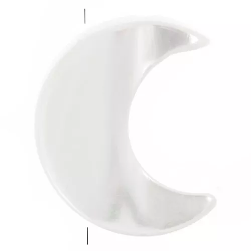 Perle en Nacre forme lune ou corne 10 mm x1