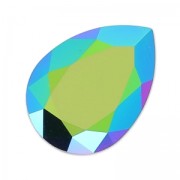 Cabochon PureCrystal 4320 8x6 mm Scarabaeus Green x1