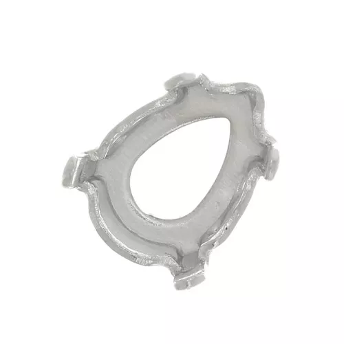 Serti griffe pour cabochon PureCrystal 4320 8x6 mm - Rhodié x1