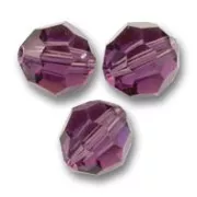 Perle ronde  PureCrystal 5000 8 mm Amethyst  x1