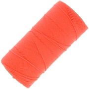 Bobine de fil ciré Linhasita pour micro macramé 1 mm - Corail Fluo (394) x168m|raw }}