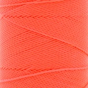 Bobine de fil ciré Linhasita pour micro macramé 1 mm - Corail Fluo (394) x168m