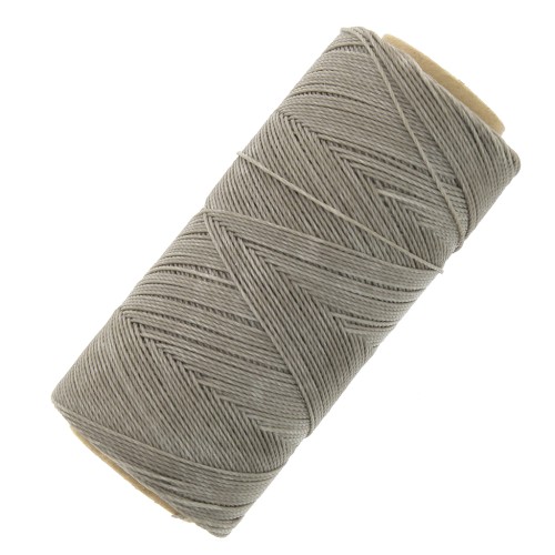 Bobine de fil ciré Linhasita pour micro macramé 1 mm - Gris Taupe (544) x168m