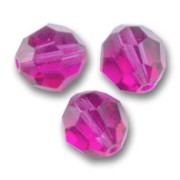 Perles rondes  PureCrystal 5000 4 mm Fuchsia  x20