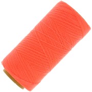 Bobine de fil ciré Linhasita pour micro macramé 0.5 mm - Corail Fluo (394) x335m|raw }}