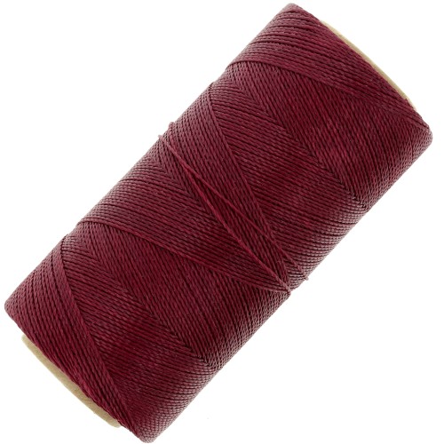 Bobine de fil ciré Linhasita pour micro macramé 0.5 mm - Dark Red (44) x335m