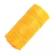 Bobine de fil ciré Linhasita pour micro macramé 0.5 mm - Golden Yellow (218) x335m