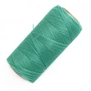 Bobine de fil ciré Linhasita pour micro macramé 0.5 mm Green Turquoise (224) x335m