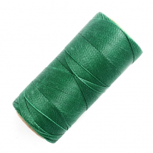 Bobine de fil ciré Linhasita pour micro macramé 0.5 mm - Dark Green (87) x335m