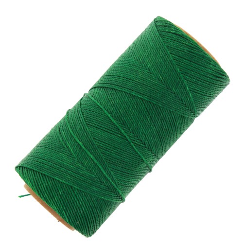 Bobine de fil ciré Linhasita pour micro macramé 0.5 mm - Green (1045) x335m
