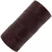 Bobine de fil ciré Linhasita pour micro macramé 0.5 mm - Chocolat Brown (29) x335m