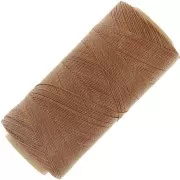 Bobine de fil ciré Linhasita pour micro macramé 0.5 mm - Autumn Brown (631) x335m