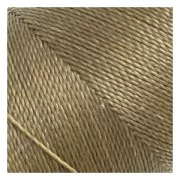 Bobine de fil ciré Linhasita pour micro macramé 0.5 mm - Old Bronze (204) x335m