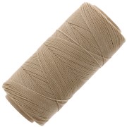 Bobine de fil ciré Linhasita pour micro macramé 0.5 mm - Tan (382) x335m