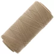 Bobine de fil ciré Linhasita pour micro macramé 0.5 mm - Tan (382) x335m