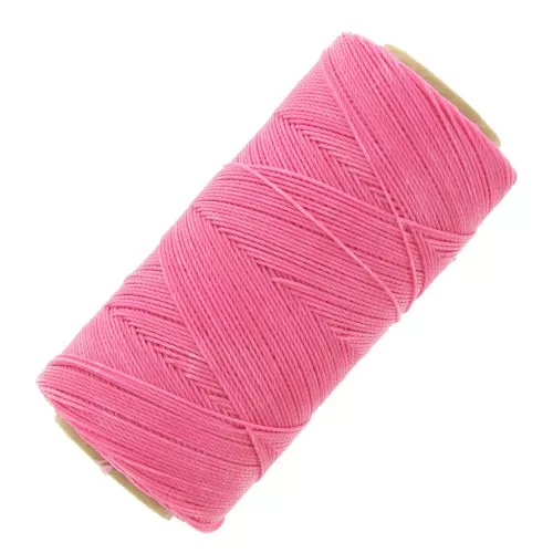 Bobine de fil ciré Linhasita pour micro macramé 0.5 mm - Pink (915) x335m