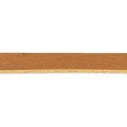 Lacet cuir européen carré 3 mm Camel x1m