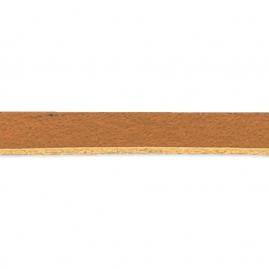 Lacet cuir européen carré 3 mm Camel x1m