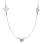 Tour de cou chaîne maille Forçat pour 3 intercalaires 45 cm en Argent 925 x1