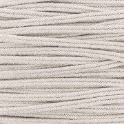 Soutache brillante fabrication italienne 3.5 mm Ivoire / Doré x1m