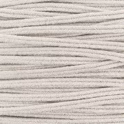 Soutache brillante fabrication italienne 3.5 mm Ivoire / Doré x1m