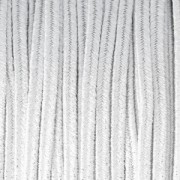 Soutache brillante fabrication italienne 3.5 mm Blanc / Argenté x1m