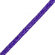 Soutache brillante fabrication italienne 3.5 mm Violet / Argenté x1m|raw }}