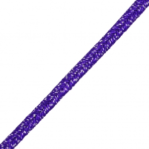 Soutache brillante fabrication italienne 3.5 mm Violet / Argenté x1m