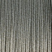 Soutache brillante fabrication italienne 3.5 mm Marron clair / Argenté x1m