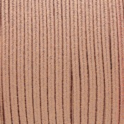 Soutache brillante fabrication italienne 3.5 mm Rose poudré / Doré x1m