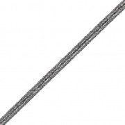 Soutache Shiri métal fabrication italienne 3 mm Gris Anthracite x1m|raw }}
